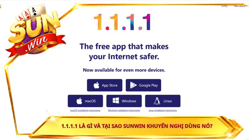 1.1.1.1 là gì và tại sao Sunwin khuyến nghị dùng nó?