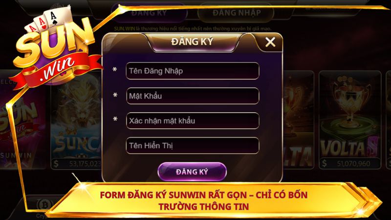 Form Dang Ky Sunwin Rat Gon Chi Co Bon Truong Thong Tin