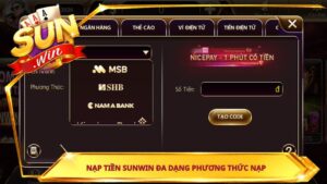 Nap Tien Sunwin Da Dang Phuong Thuc Nap