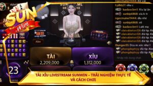 Tài xỉu livestream Sunwin – Trải nghiệm thực tế và cách chơi